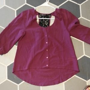 Burgundy Blouse